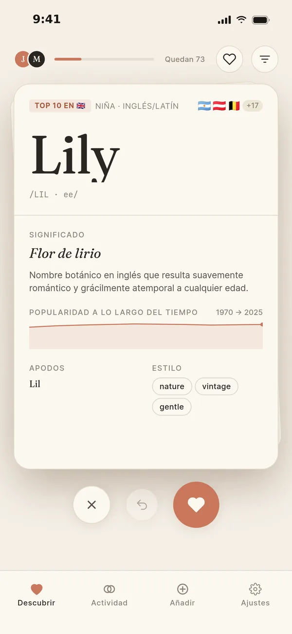 Una tarjeta sencilla de Namore para Lily